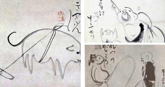 江戸時代にもゆるキャラがいた 禅僧達が描いた犬の絵画が可愛いと話題に 趣通信