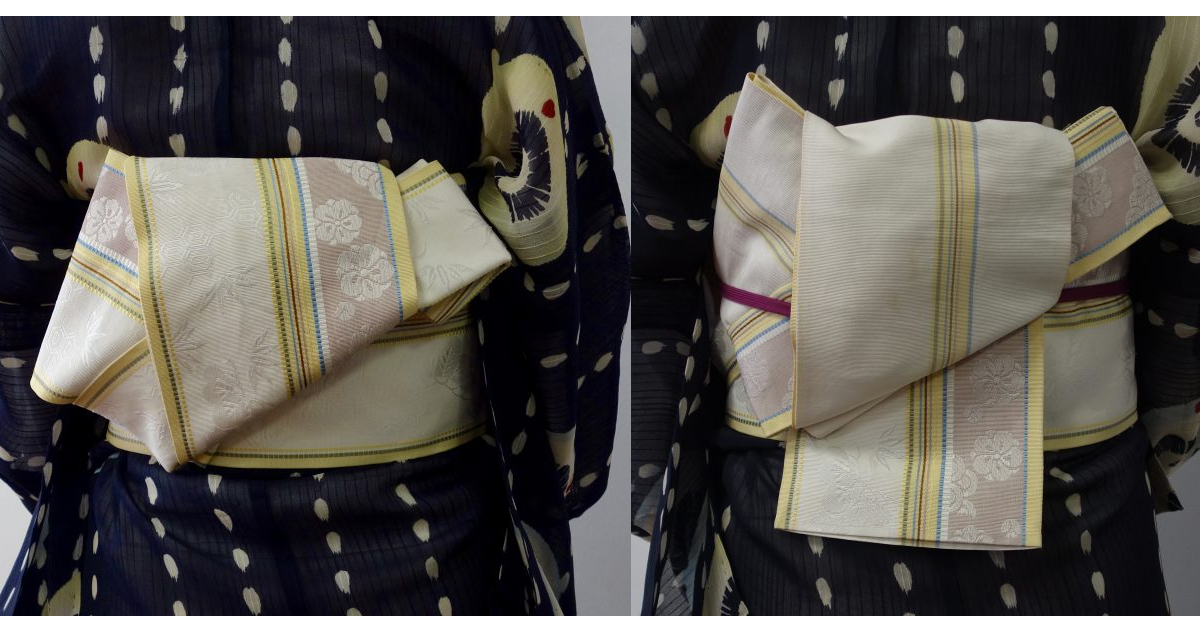 帯結びアレンジ 着物でのおでかけに便利 ぺたんこ半幅帯結び５選 趣通信